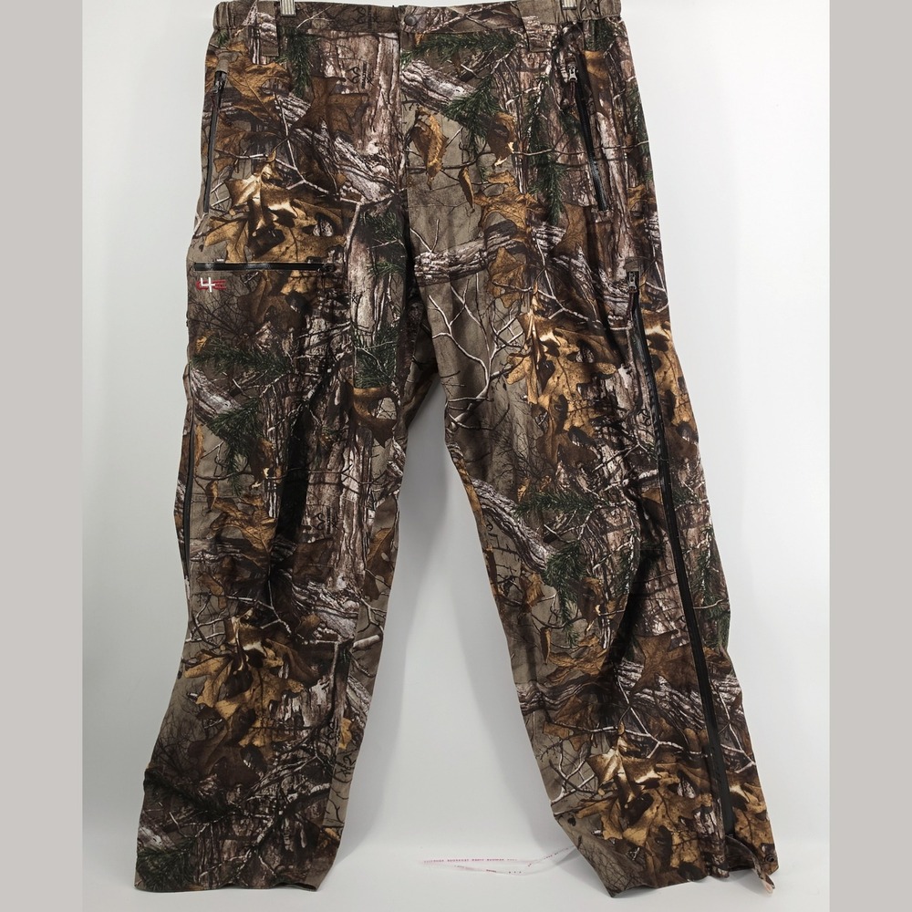 Core4Element Realtree Xtra Camo Hunting Pants Mens 3XL 36x32 Full Side Zip Cargo
